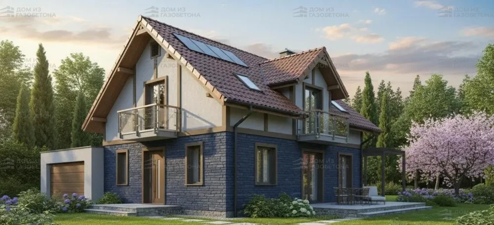 Проект Двухэтажный дом 16 на 9, 196 м2