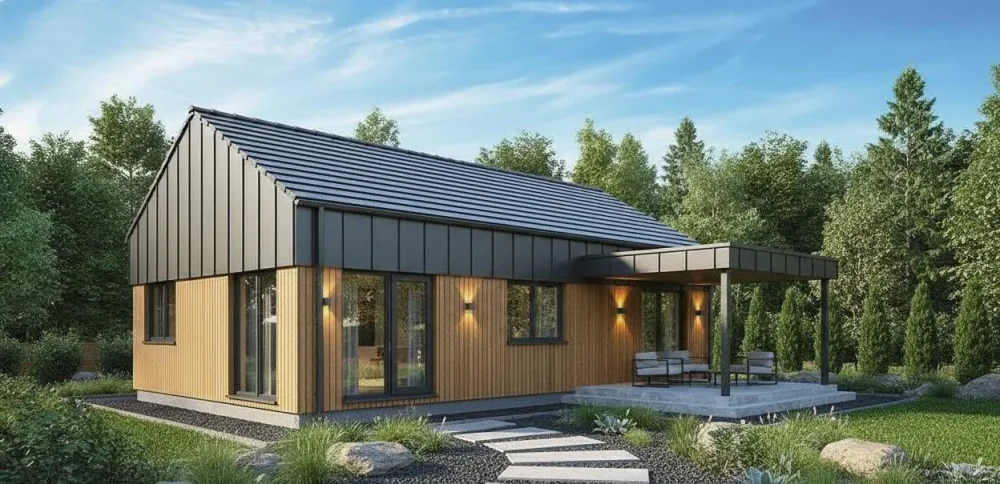 Проект Одноэтажный дом 11 на 14, 108 м2