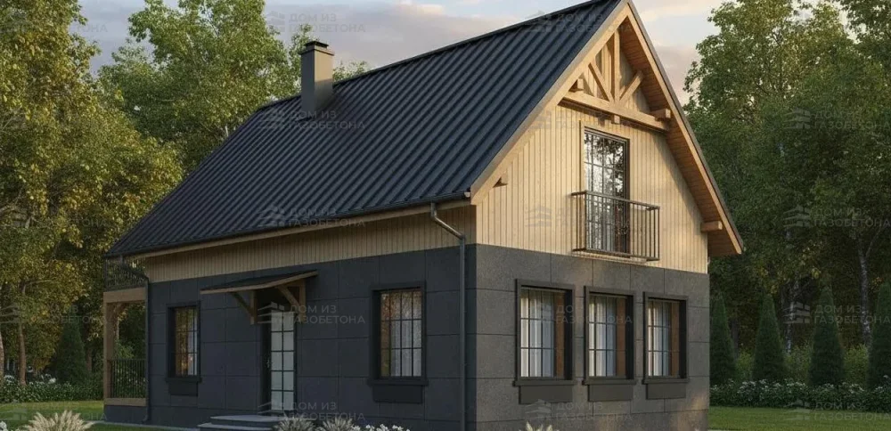 Проект Двухэтажный дом 9 на 11, 117 м2