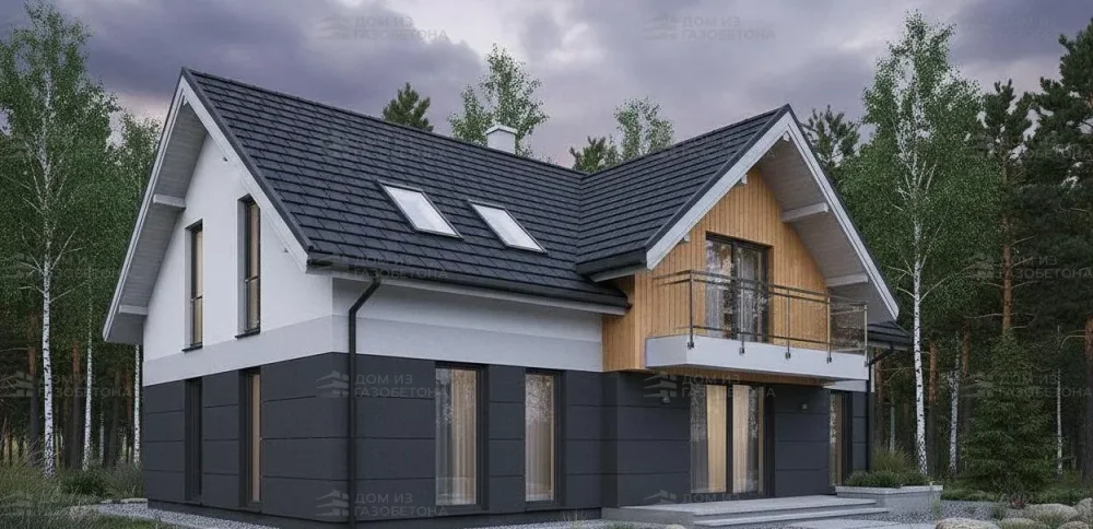 Проект Двухэтажный дом 14 на 13, 195 м2