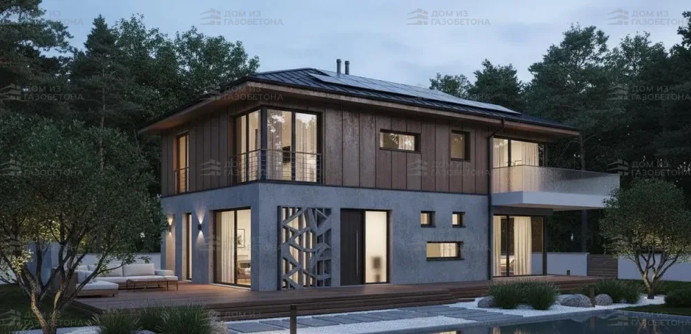 Проект Двухэтажный дом 12 на 15, 197 м2