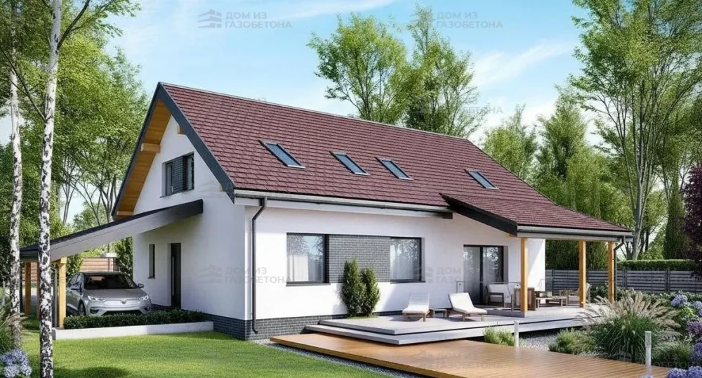 Проект Двухэтажный дом 10 на 14, 177 м2