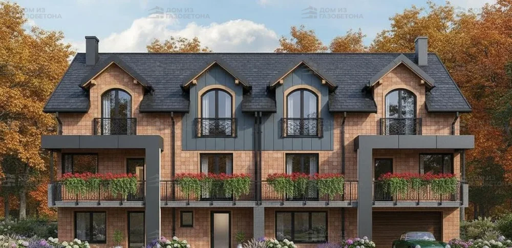 Проект Двухэтажный дом 7 на 9, 199 м2