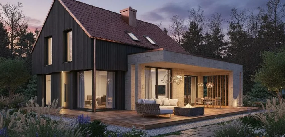 Проект Двухэтажный дом 15 на 14, 172 м2