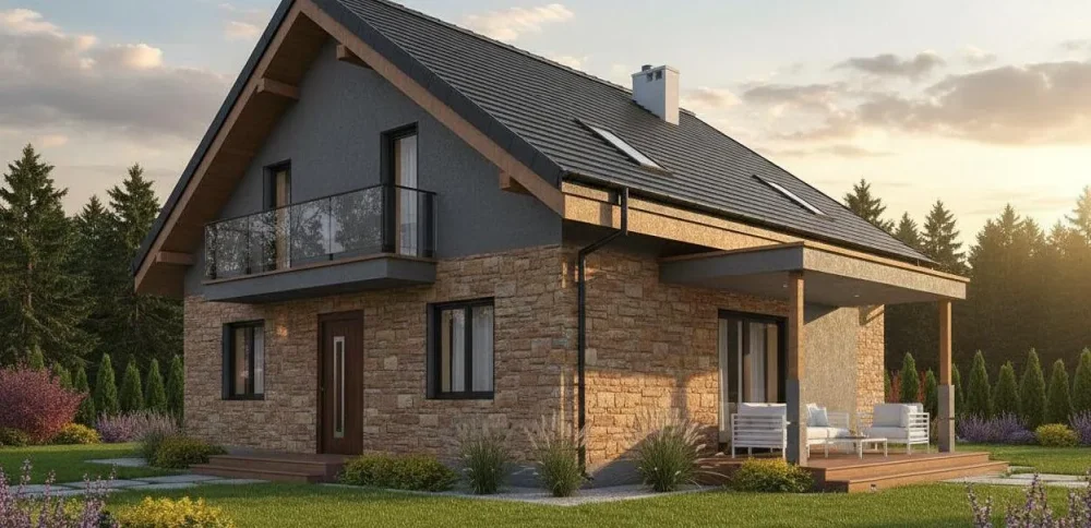 Проект Двухэтажный дом 11 на 10, 133 м2