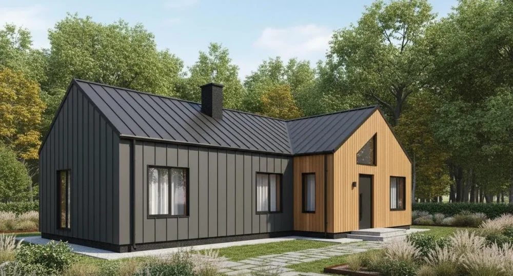 Проект Одноэтажный дом 9 на 18, 134 м2